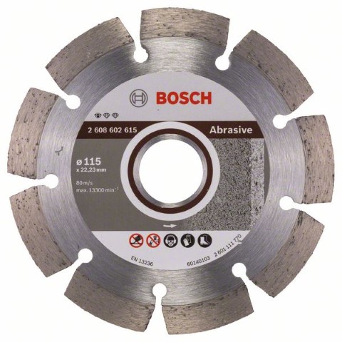 BOSCH DIAMOND CUTTING DISC STANDARD FOR ABRASIVE 115 MM X 22.2 MM